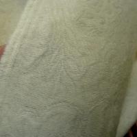 Laine melangee ecrue motif jacquard 1