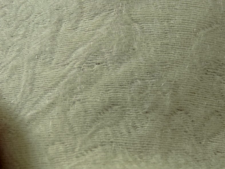 Laine melangee ecrue motif jacquard 3