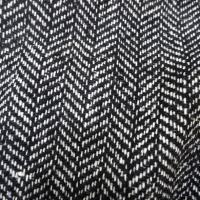 Laine tweed a chevrons noir et blanc 2 