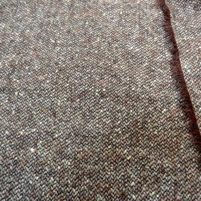 Laine tweed chine marron cuivre fil lurex 1 