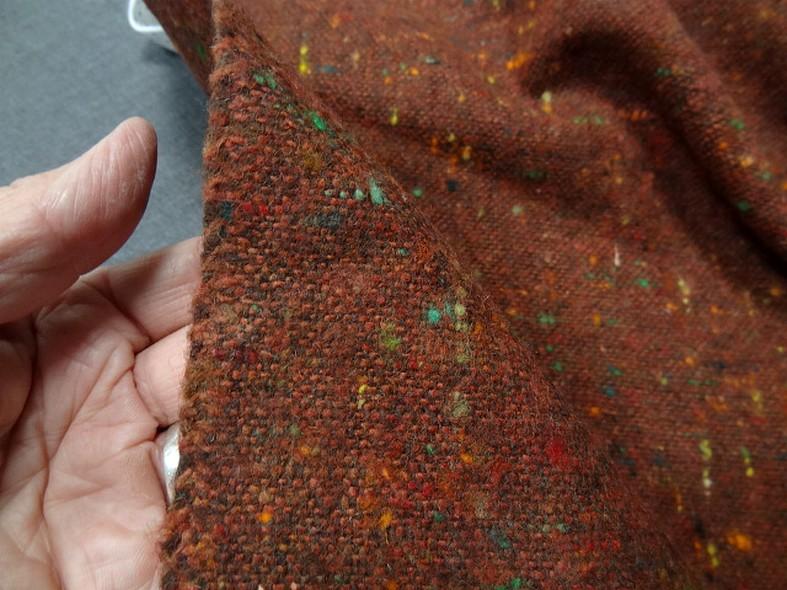 Laine tweed roux chine 4