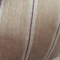Lin a chevrons et rayures beige 1