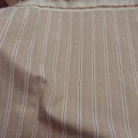 Lin a chevrons et rayures beige 2