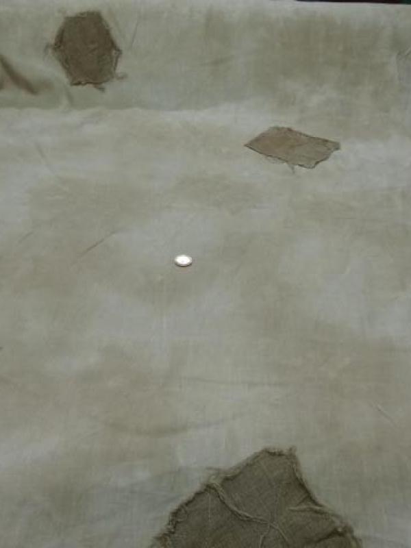 Lin beige marbre empiecements cousus 1 