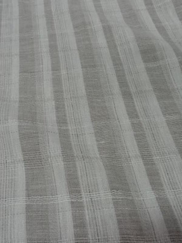 Lin blanc casse raye taupe 1 