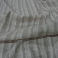 Lin blanc casse raye taupe 3 
