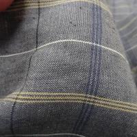 Lin bleu chambray a carreaux 4 