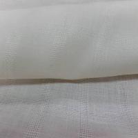 Lin fin teinte blanc casse motif carreaux tisses3