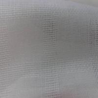Lin fin teinte blanc casse motif carreaux tisses35