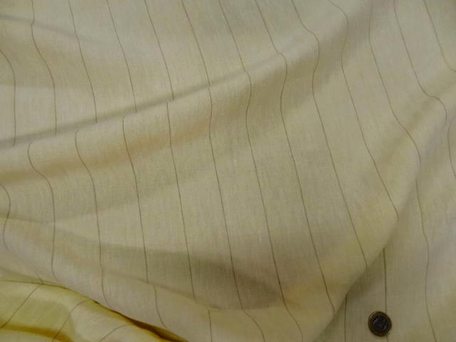 Lin jaune paille raye 1
