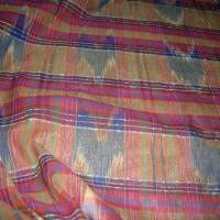 Lin madras teinte terre violet bleu rouge 1