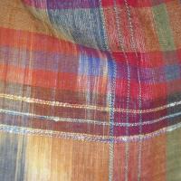 Lin madras teinte terre violet bleu rouge 3