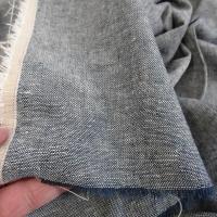 Lin teinte bleu blanc chambray 2