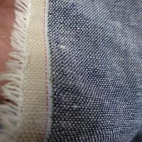 Lin teinte bleu blanc chambray 3