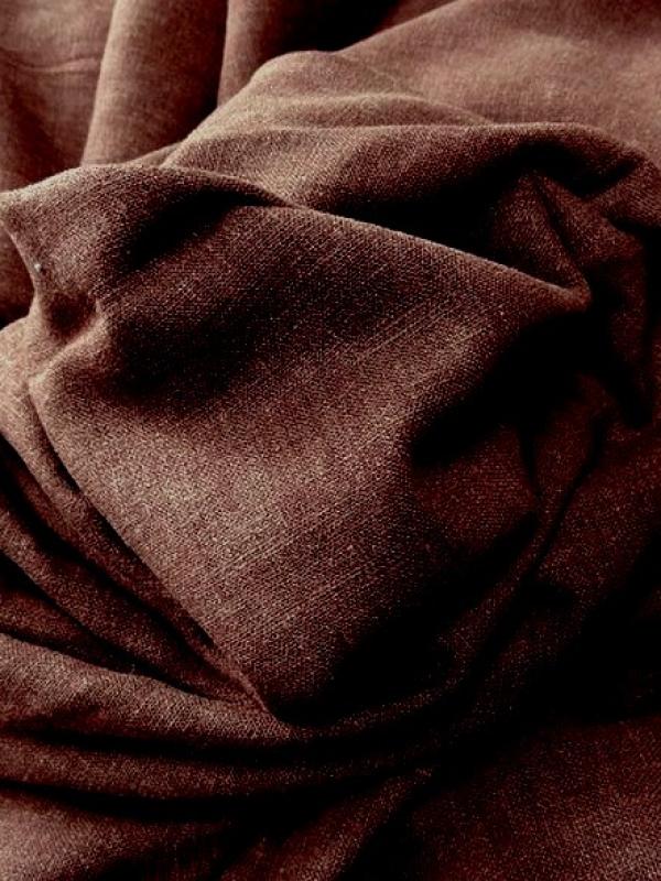 Lin viscose marron chine 1 
