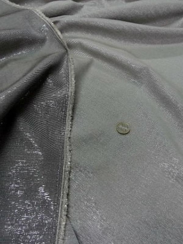 Lurex beige gris double face