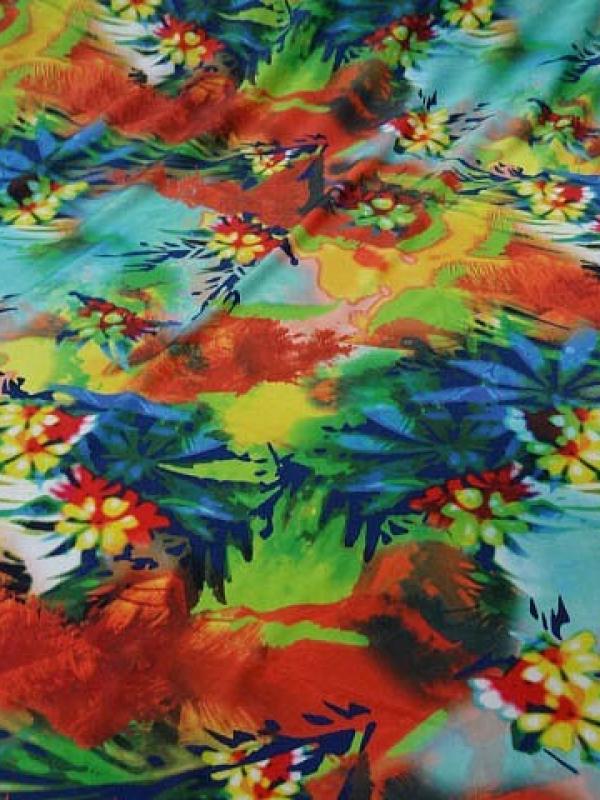 Lycra ara macao fleuri 1 