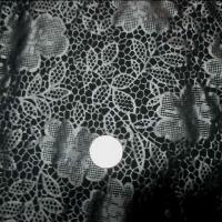 Lycra bi strech noir aspect dentelle