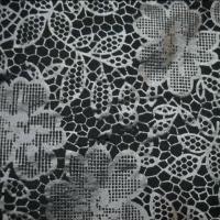 Lycra bi strech noir aspect dentelle3