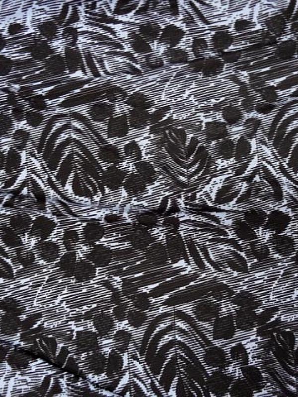 Lycra bichromie feuilles de palmiers 