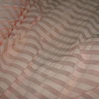Lycra bisque rayures transparentes 1 