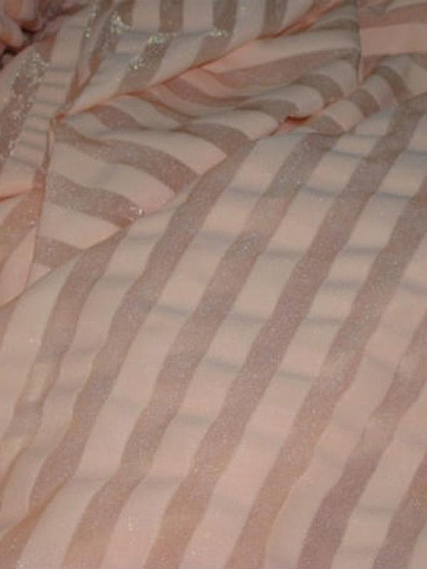 Lycra bisque rayures transparentes 4 