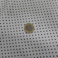 Lycra blanc a pois fin noir 