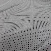 Lycra blanc a pois fin noir 3