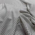 Lycra blanc a pois fin noir 4 