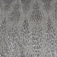 Lycra blanc application paillettes croco 1