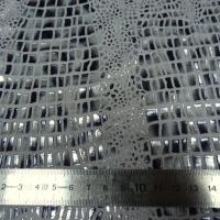 Lycra blanc application paillettes croco 2