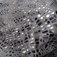Lycra blanc application paillettes croco 3