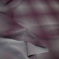 Lycra blanc magenta motif op art 