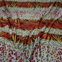 Lycra blanc rayures peau de fauves