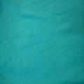 Lycra bleu celeste frappe rayures fleurs en relief 2 