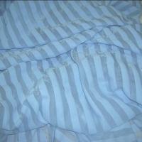Lycra bleu ciel rayures transparentes 3