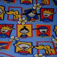 Lycra bleu de france portrait de bande dessinee 1