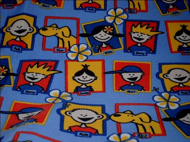 Lycra bleu de france portrait de bande dessinee 1