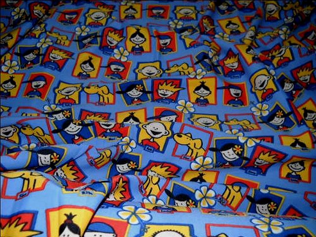 Lycra bleu de france portrait de bande dessinee 2