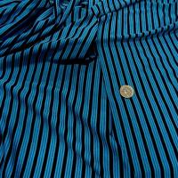 Lycra bleu rayures et lignes 1 