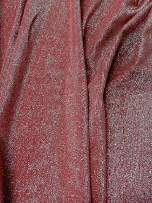 Lycra brique fils lurex or pale 1 