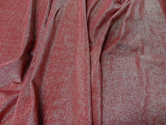 Lycra brique fils lurex or pale 1