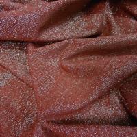 Lycra brique fils lurex or pale 4 