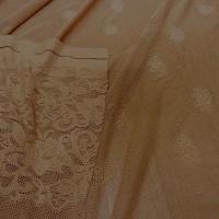 Lycra dentelle avec embases caramel mou 3 