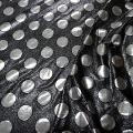 Lycra disco a pois argent 