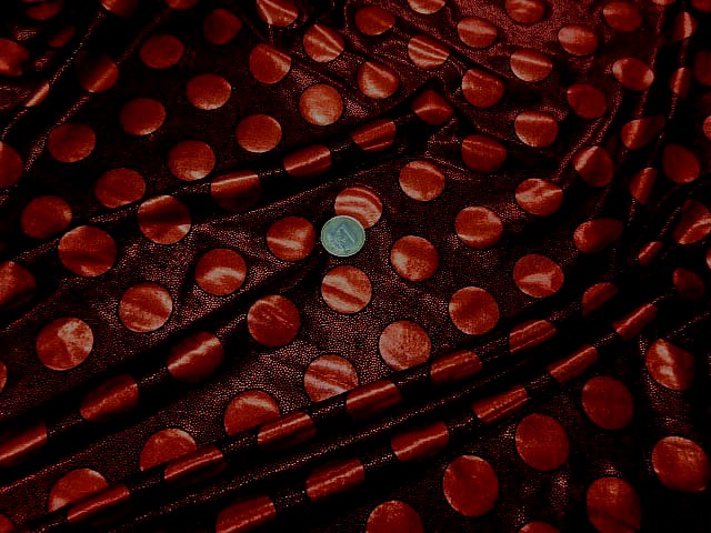 Lycra disco a pois rouge 1