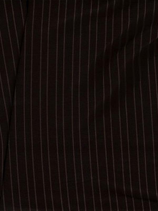 Lycra double faces marron raye uni 2 