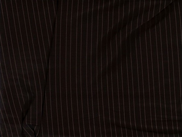 Lycra double faces marron raye uni 2