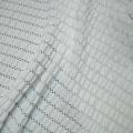 Lycra epais faconne dentelle froncee blanc 1 