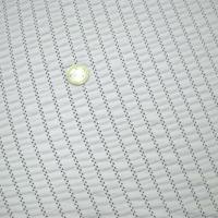 Lycra epais faconne dentelle froncee blanc 2